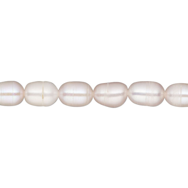 Pearl, cultured freshwater, mauve, 5-6mm rice, D grade, Mohs hardness 2-1/2 to 4. Sold per 16-inch strand. image number 0