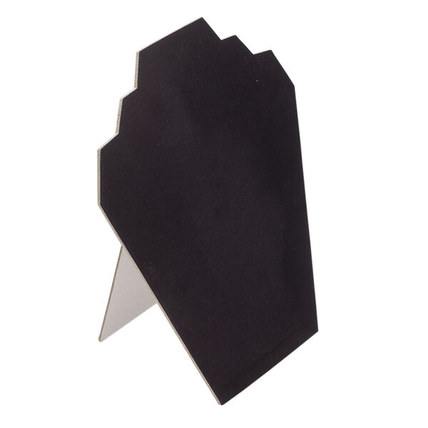 Display, necklace, flocked cardboard, 9 x 8 x 4-3/4 inches locking easel. Sold per pkg of 6. image number 1