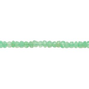 Chrysoprase 1pkg1, hand-cut faceted rondelle bead natural 14 inch 3x2m-4x3mm