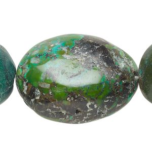 Magnesite 1pkg1, puffed oval bead 15 inch graduated 22x19mm-38x30mm