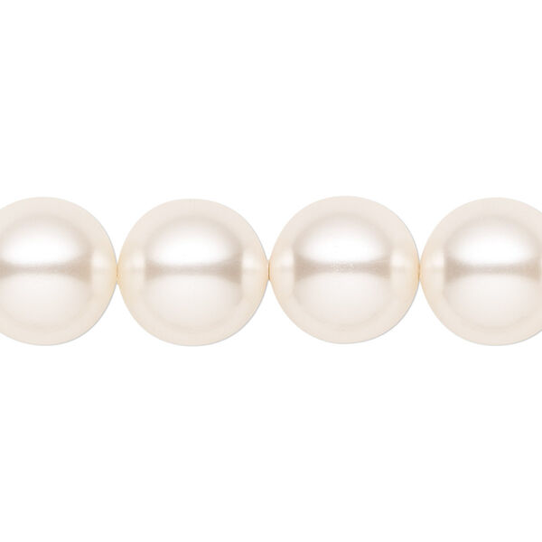 Pearl 10pk light creamrose, Crystal Passions® 12mm round 5810 image number 0