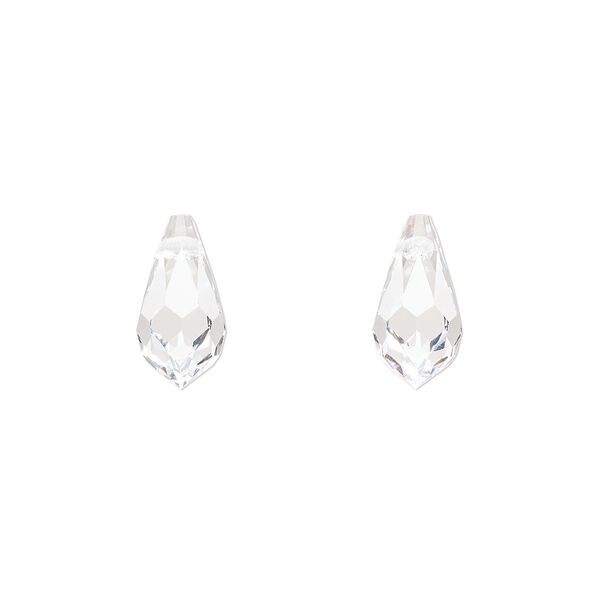 Briolette 144pk crystal, Preciosa Czech crystal 13x6.5mm pendant drop image number 0