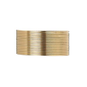 Wire, 12Kt gold-filled, dead-soft, round, 20 gauge. Sold per pkg of 5 feet.