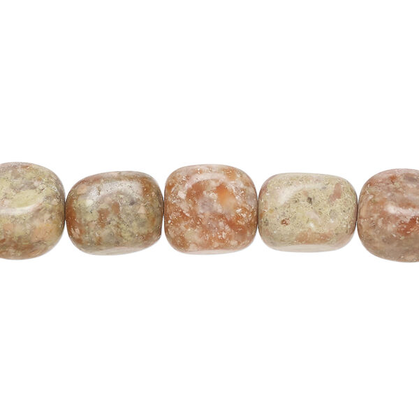 Autumn jasper 1pkg1, nugget bead natural, 15 inch small image number 0