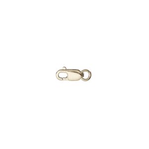 Clasp lobster claw 1pkg5 14Kt gold-filled, 8x3mm / 3mm jump ring, 1-strand