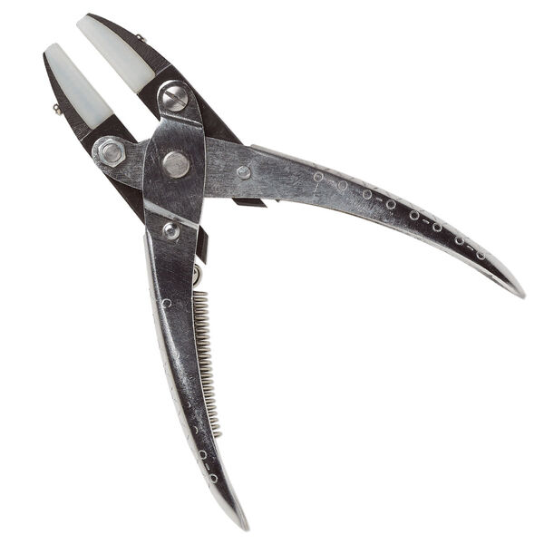 Pliers, EUROTOOL®, parallel, steel and nylon, black and clear, 5-1/2 inches. Sold individually. image number 0