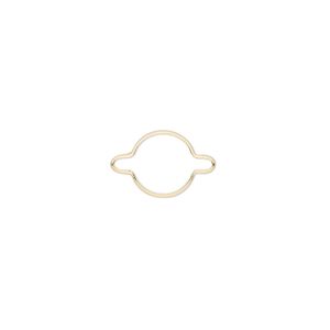 Link, Wrap-Tite®, 14Kt gold, 8mm round setting Sold individually.