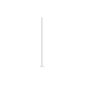 Head pin, silver-plated brass, 1 inch, 21 gauge. Sold per pkg of 500.