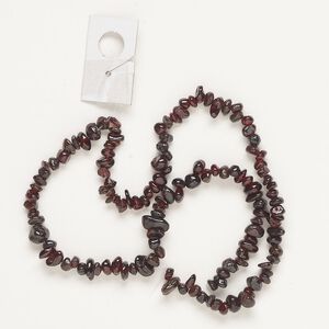 Garnet 1pkg1, chip bead 15.5-16 inch mini