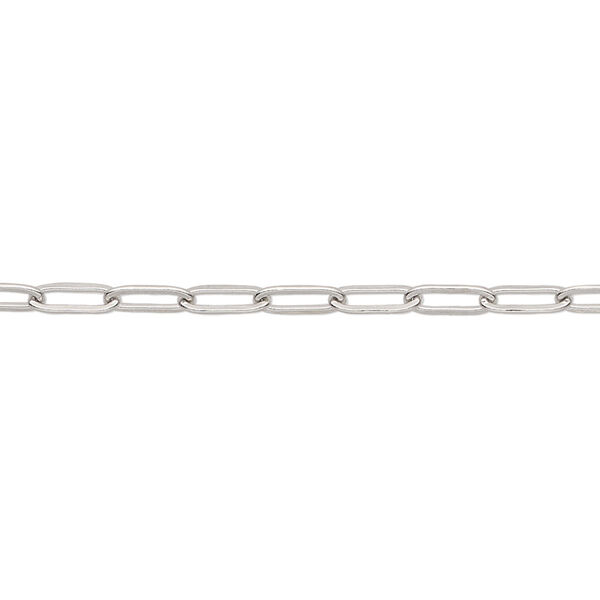 Chain, stainless steel, 2.6mm paperclip. Sold per pkg of 50 feet. image number 0