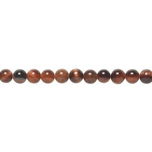 Red tigereye 1pkg1, round bead 15.5-16 inch 4mm