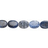 Sodalite 1pkg1, puffed oval bead natural, 15 inch 40x30mm image number 1