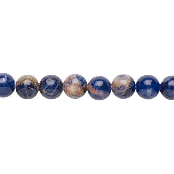 Orange sodalite 1pkg1, hand-cut round bead natural 15.5-16 inch 6mm image number 0