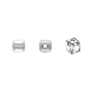 Bead 1pkg144 crystal urban grey, Swarovski&reg;, 6mm cube 5601