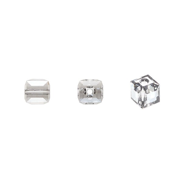 Bead 1pkg144 crystal urban grey, Swarovski&reg;, 6mm cube 5601 image number 0