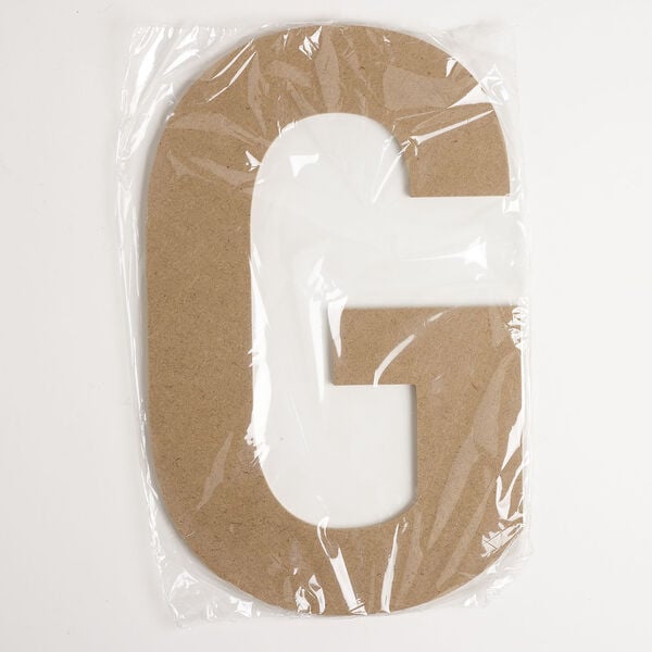 Supply 1pkg1, medium-density fiberboard, brown, 12x7-1/2 inch "G." image number 0