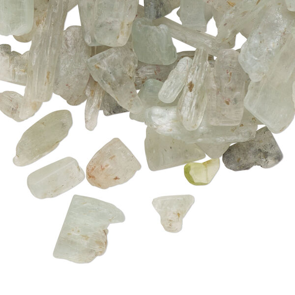 Inlay chip, green kyanite (natural), mini undrilled chip, Mohs hardness 4 to 7-1/2. Sold per 1-ounce pkg. image number 0