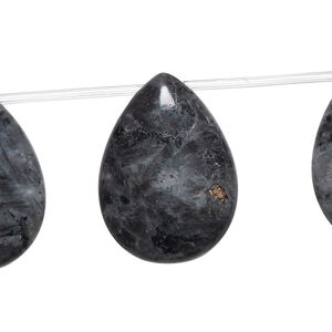 Blue labradorite 1pkg1, top-drilled teardrop bead natural 15.5-16 inch 25x18mm