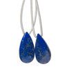 Lapis lazuli 1pkg2, hand-cut top-drilled puffed teardrop bead natural B grade, 20x10mm image number 0