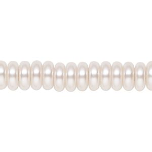 Pearl 1pk light pink, Celestial Crystal® 8x3mm rondelle 15.5-16 inch