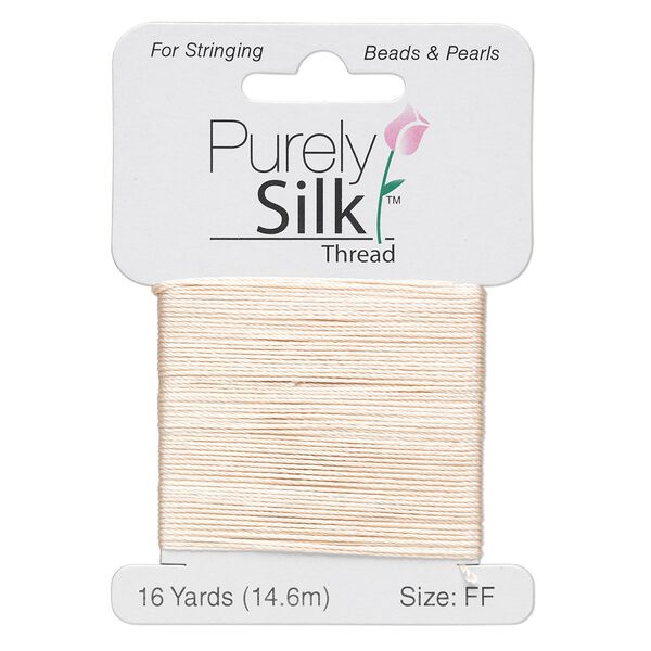 Thread, Purely Silk™, pink, size FF. Sold per 16-yard card. image number 0