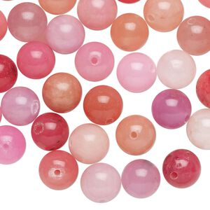 Quartz 1pkg1, round bead 2 oz mix 8-9mm