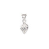Bail, ice-pick, sterling silver, 9x7mm leaf with 4.5mm grip length. Sold individually. image number 0