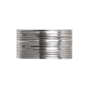 Wire, Beadalon®, stainless steel, 3/4 hard, square, 20 gauge. Sold per pkg of 3 meters.
