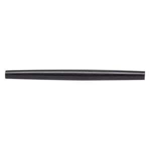 Bead, horn (dyed), black, 98x6mm-100x9mmmm hand-cut hairpipe, Mohs hardness 2-1/2. Sold per pkg of 12.
