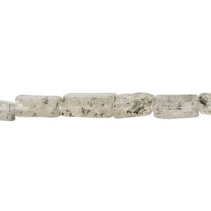 Spotted quartz 1pkg1, hand-cut square tube bead natural 12 inch 7x4mm-13x5mm