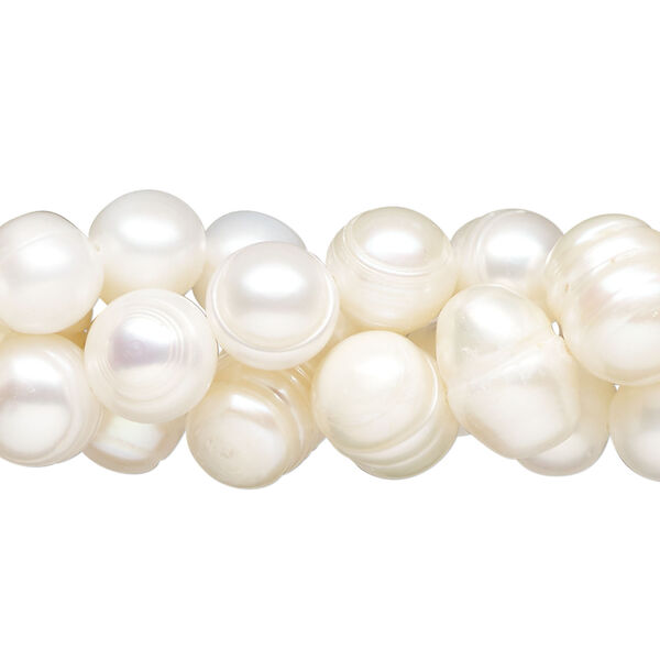Pearl mix 1pkg3 freshwater, mixed shape white, 15.5-16 inch 5-10mm cultured image number 0