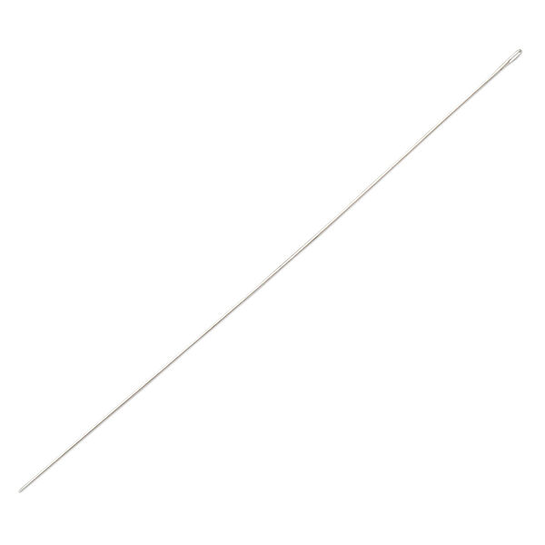 Needle, John James, nickel-plated steel, #12 with 0.55mm eye width, 3 inches. Sold per pkg of 10. image number 0
