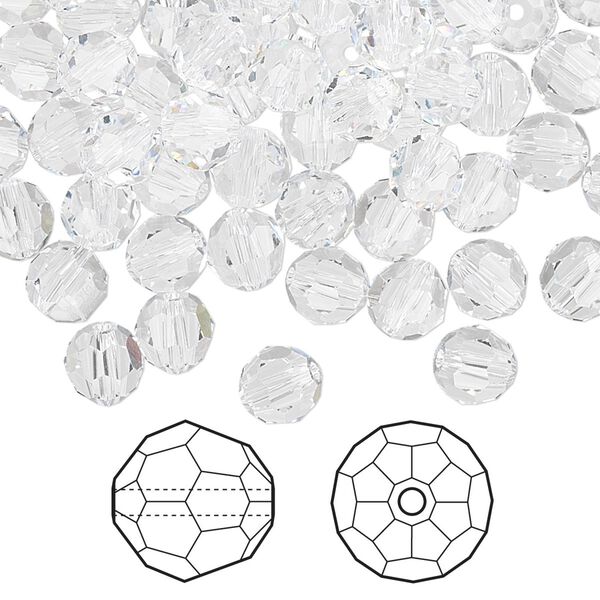 Bead 360pk crystal, Swarovski® 6mm round 5000 image number 0