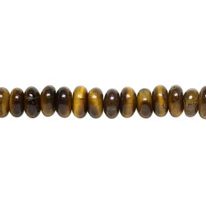Tigereye 1pkg1, rondelle bead natural 15.5-16 inch 6x3mm