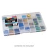 Organizer box, The Beadery®, 1pkg1, plastic, clear, 13-3/4 x 8-1/2 x 8-1/3 inches with 32 fixed compartments (2176). image number 0