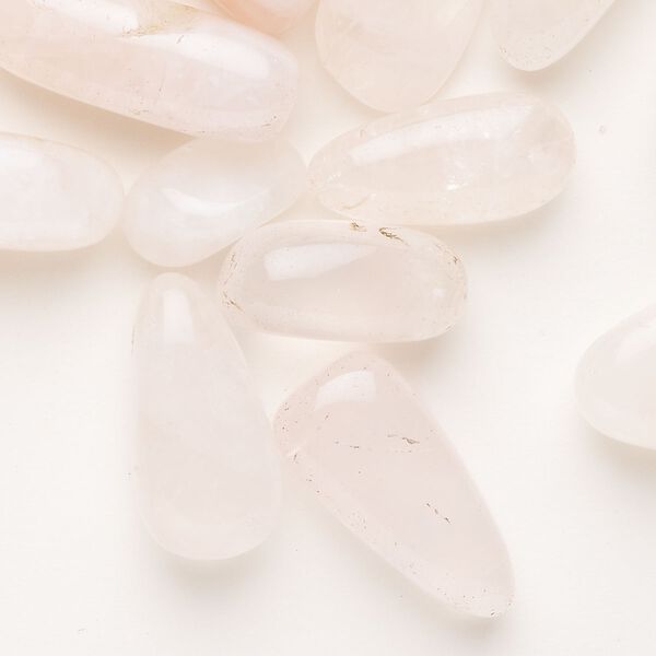 Rose quartz 1pkg30, top-drilled Hawaiian chip bead natural gigantic image number 0
