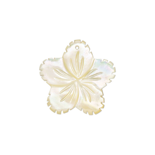 Drop, gold lip shell (natural), pkg/2, 19x19mm-21x2mm flower. image number 0