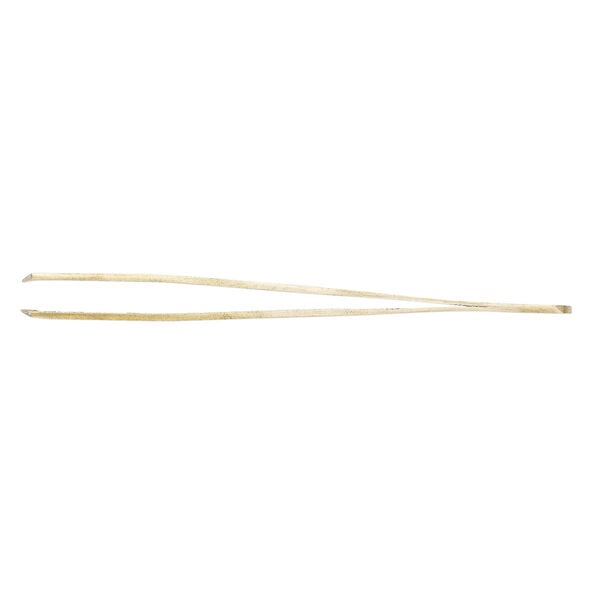 Tweezers 1pkg1, brass, 4-3/4 inches with bent tip image number 1