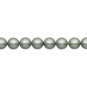 Pearl 500pk powder green, Swarovski® 6mm round 5810