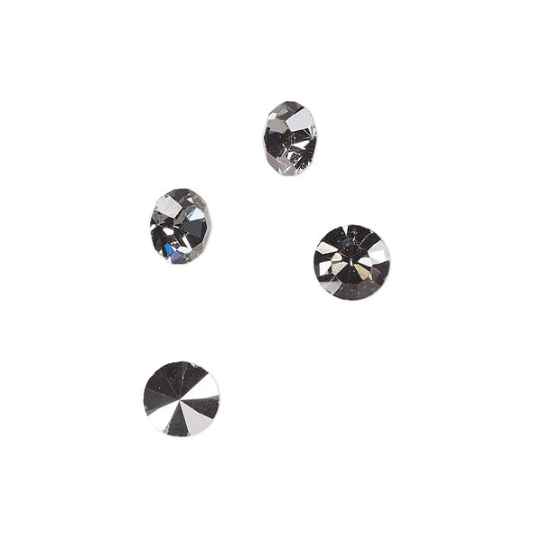 Chaton 12pk crystal nightfall foil back, Preciosa MAXIMA Czech crystal rhinestone 6.14-6.32mm round SS29 image number 0