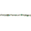 Mother-of-pearl shell 1pkg1, triangle tube bead 15 inch light teal green 6x5mm-10x8mm image number 1
