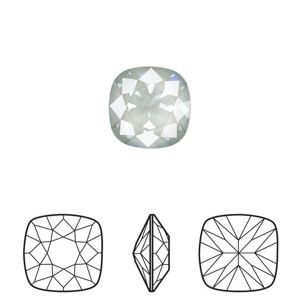 Fancy stone 72pk crystal agave ignite LacquerPRO, Swarovski® 12mm cushion 4470 image number 0