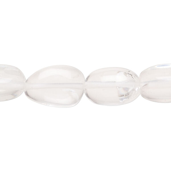 Quartz crystal 1pkg1, nugget bead natural, 15 inch small image number 0