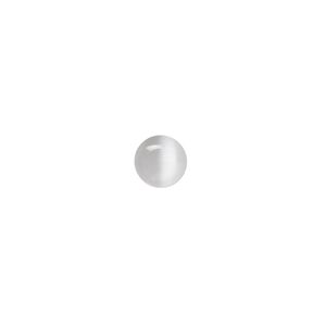 Cabochon, cat's eye glass (fiber optic glass), grey, 6mm calibrated round, quality grade. Sold per pkg of 10.