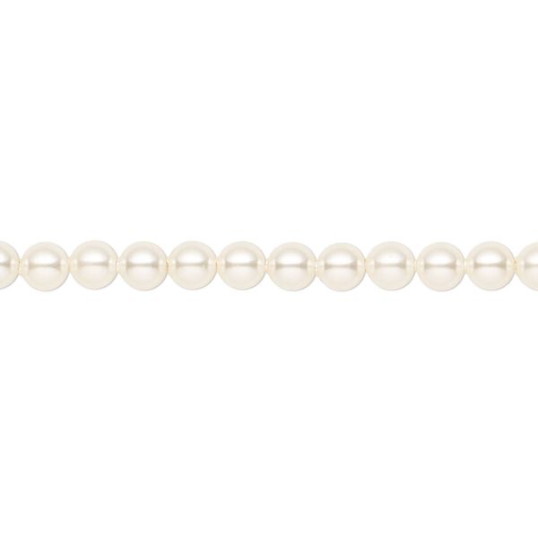Pearl 500pk cream, Crystal Passions® 4mm round 5810 image number 0