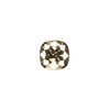 Fancy stone 1pkg1 crystal bronze foil back, Crystal Passions&reg; 12mm cushion 4470 image number 0