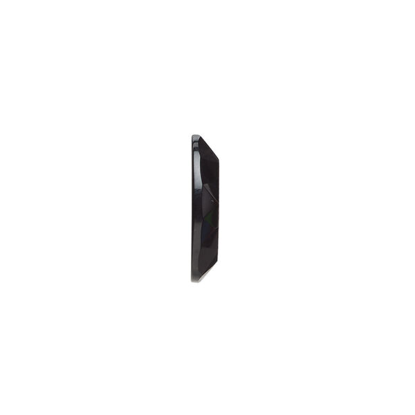 Black onyx 1pkg1, calibrated faceted oval cab 16x12mm image number 1