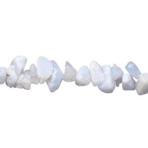Blue lace agate 1pkg1, chip bead natural 15.5-16 inch medium