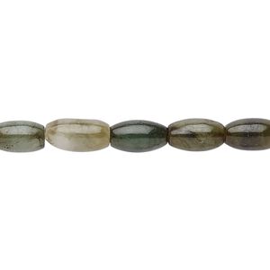 Jadeite 1pkg1, round tube bead natural 15.5-16 inch 8x5mm-10x6mm