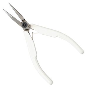 Pliers Lindstrom® Supreme series 1pkg1 alloyed steel, 5-1/8 inches chain-nose, white / silver (PLR-7890)